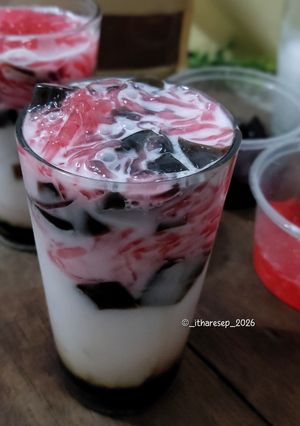 Foto resep Es Cincau Hitam Gula Palm