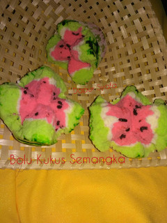 Foto resep Bolu Kukus Semangka