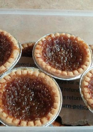 A picture of Gramma Joan's butter tarts.
