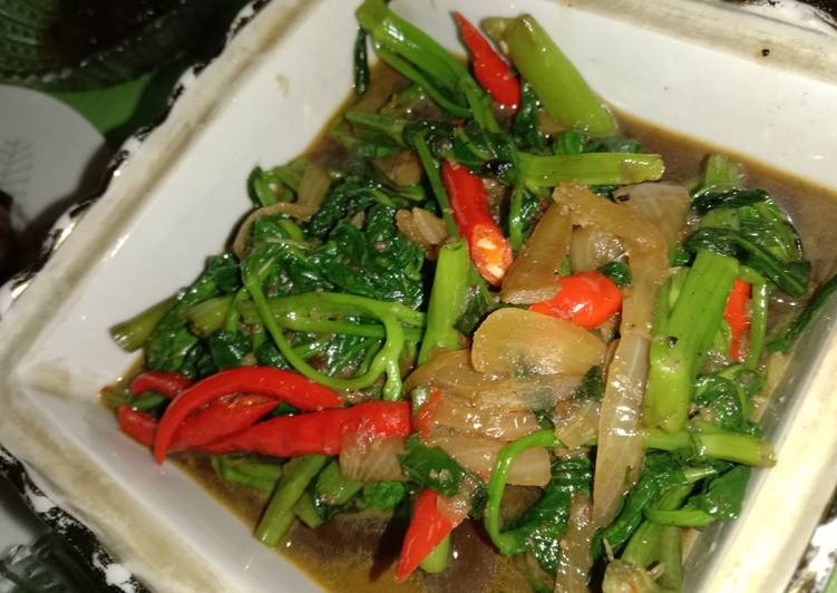 Resep Tumis Kangkung Belacan Jadi, Enak Banget