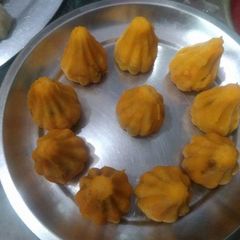 A picture of Kesari Modak.