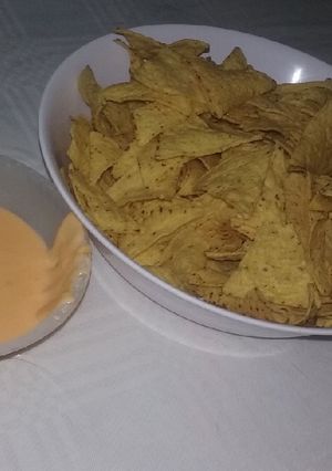 Una foto de Salsa cheddar