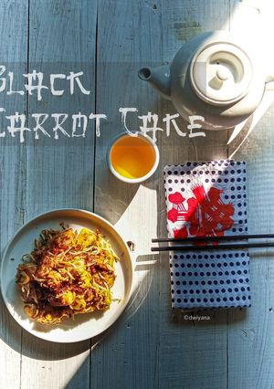 Foto resep Black Carrot Cake (Stir Fried Black Carrot Cake)