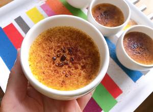 Hình của món 💚 Bánh Pháp - Crème Brûlée (Kem Nướng Cháy) Món Tráng Miệng Chuẩn Pháp Dễ Làm Nhất.