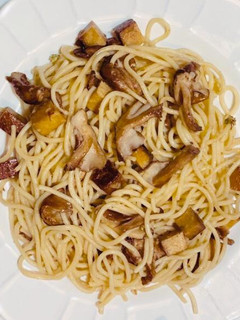 Foto de Esparguete com Shitake e Tofu