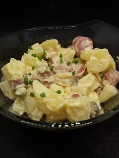 Una foto de Ensalada de patata y Frankfurt