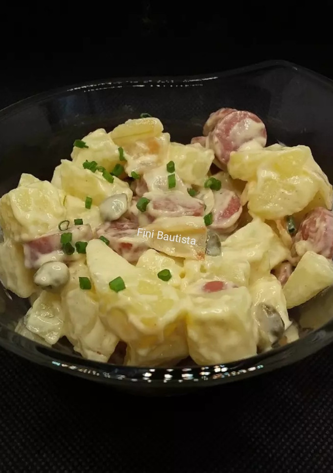 Una foto de Ensalada de patata y Frankfurt