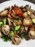 Oseng jamur baso sapi