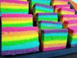 Rainbow cake 4 telur