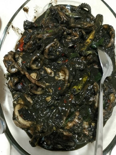 Foto resep Tumis cumi tinta hitam