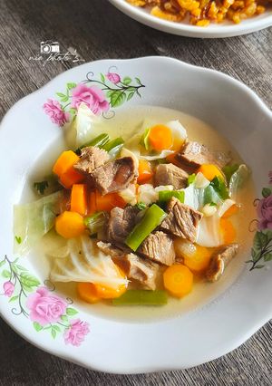 Foto resep Sup Daging Sayuran Simple