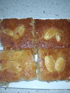 صورة لوصفة بسبوسه بدون بيض