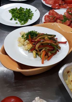 Una foto de Cremoso de papas