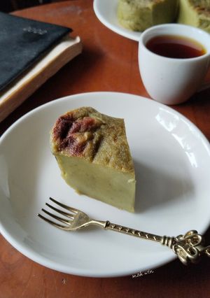 Foto resep Bingka susu creamy matcha