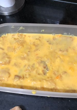 Una foto de Postre de vainilla con base de masitas de maicena