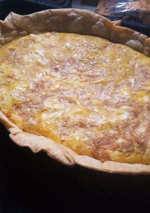 Una foto de Tarta de jamón y queso ECONÓMICA y que no falla nunca 🤤