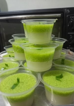 Foto resep 123. Pudding Susu-Lumut