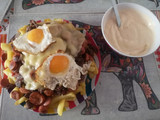 Chorrillana con mayo casera
