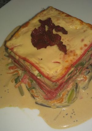 Una foto de Lasagna de rana