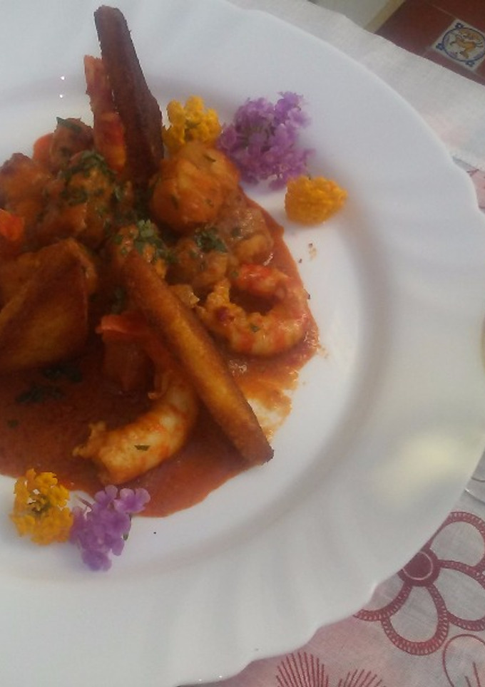 Una foto de Rape al pan frito