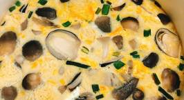Hình ảnh món Trứng chưng nấm rơm và canh cải nhúng