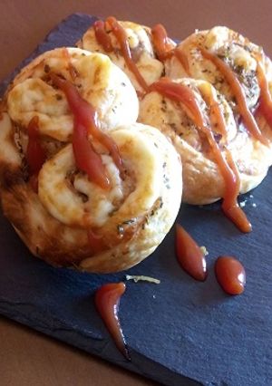 Foto principal de Palmeritas de jamón y queso