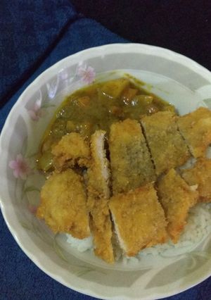 Foto resep Chicken katsu with simpel curry #semuabisamasak