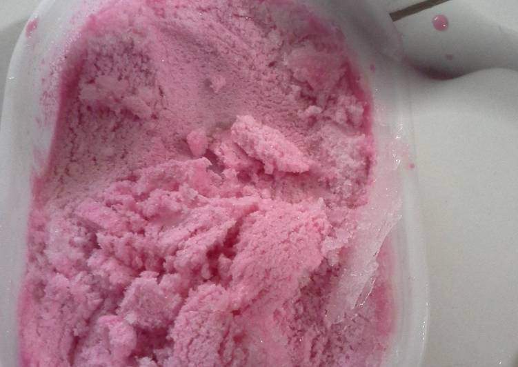Resep Es cream buah naga yang Menggugah Selera