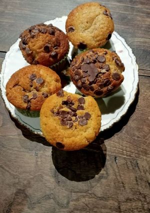 Una foto de ☕ Muffins con chips de chocolate 🍫