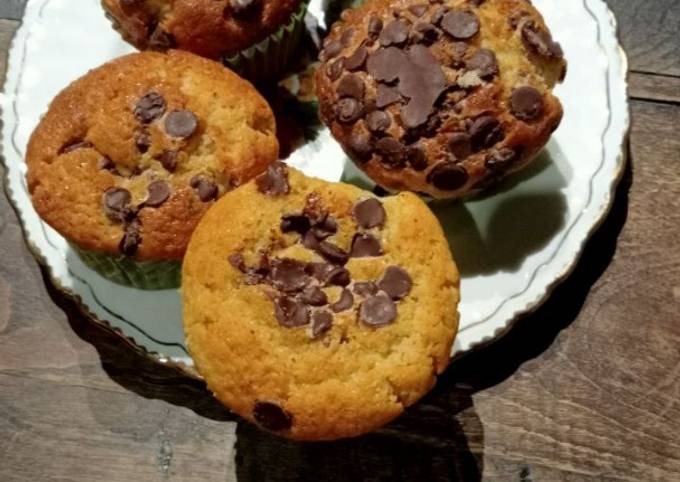 Foto principal de ☕ Muffins con chips de chocolate 🍫