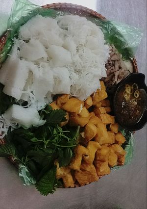 Hình của món Bún đậu mắm tôm.