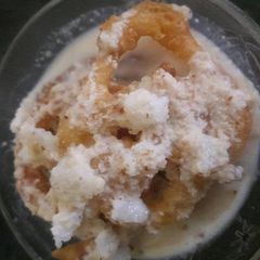A picture of Rabdi jalebi.