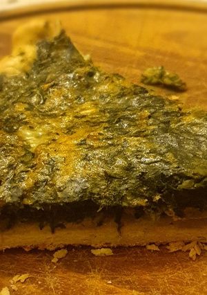 Una foto de Tarta de espinaca con avena