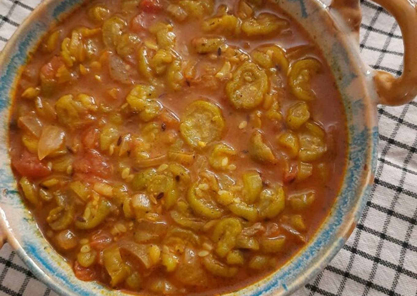 Sponge gourd or thori ki sabji