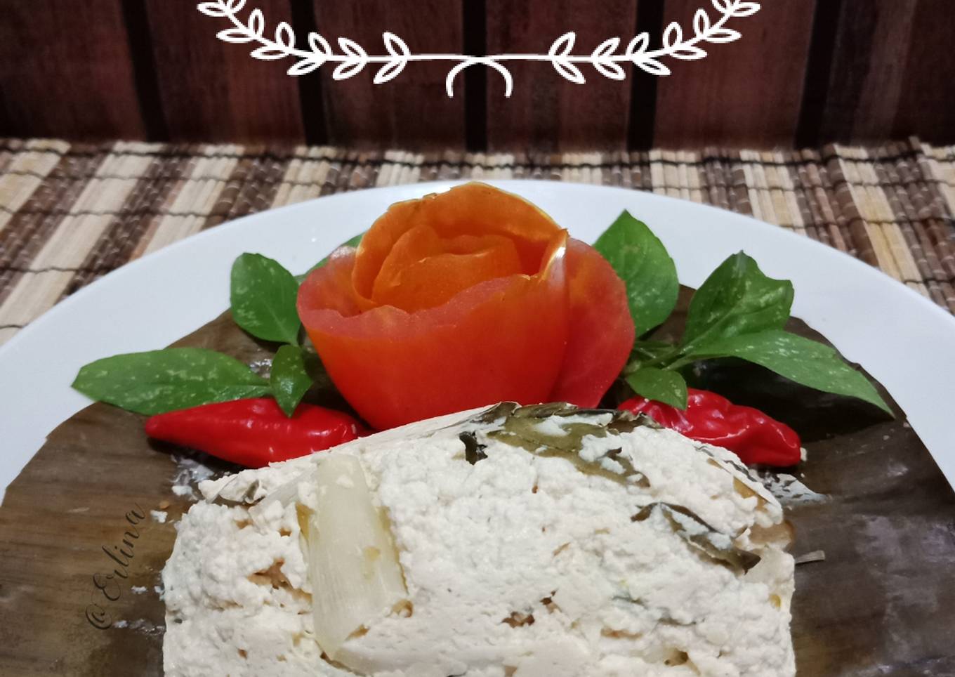 Pepes Telur Asin dan Tahu