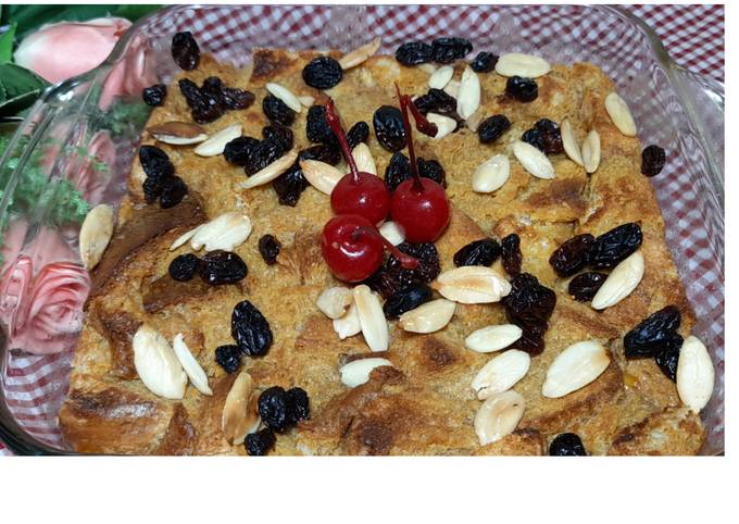 Resep Bread Puding Gula Merah Anti Gagal