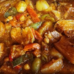 A picture of Pork Belly Kaldereta.