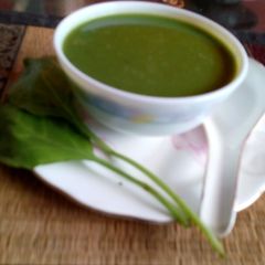 A picture of Spinach soup.