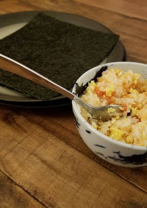 A picture of Cod roe and egg rice bowl.