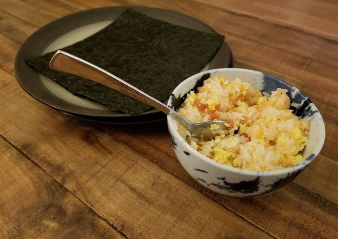 Cod roe and egg rice bowl recipe main photo