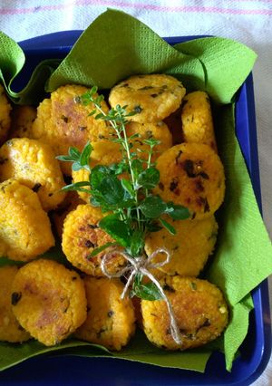 A picture of Vegan Millet Croquettes with Fresh Herbs for Picnics.