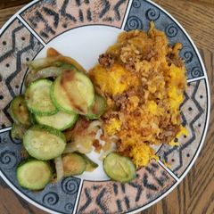 A picture of Beef-Rice-Cheese Casserole.