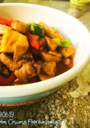 Foto resep Ayam Cincang With Paprika And Nanas