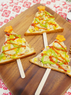 好上手「聖誕樹披薩吐司」簡單又有儀式感！ 的食譜成品照片