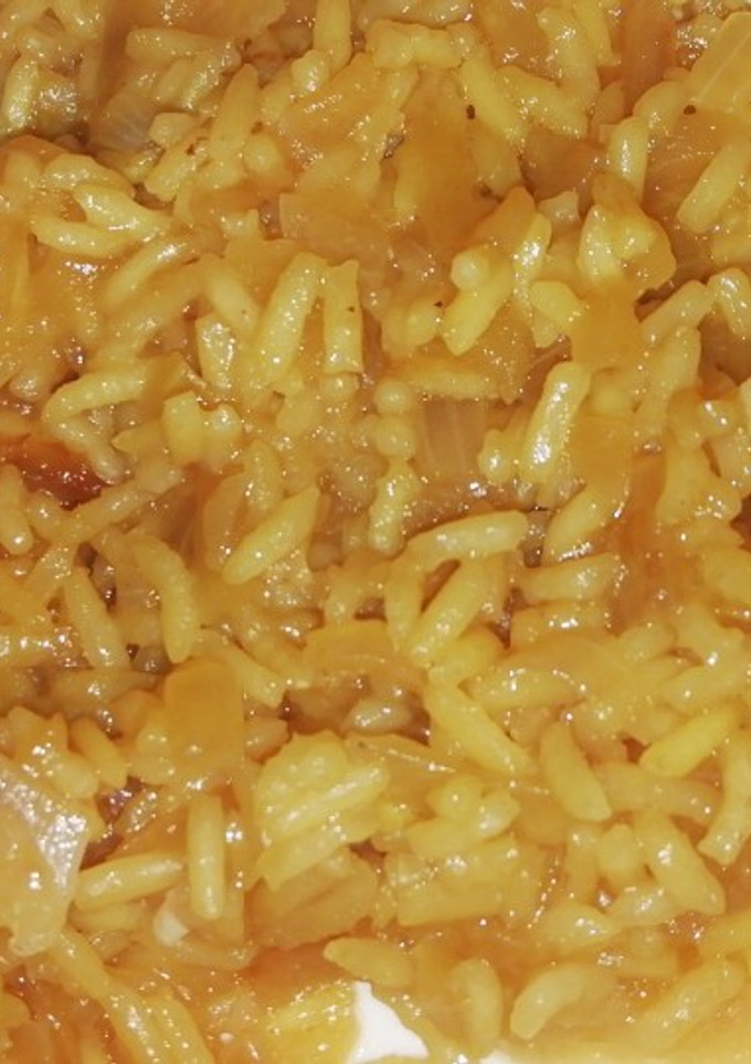 Una foto de Arroz con manzana