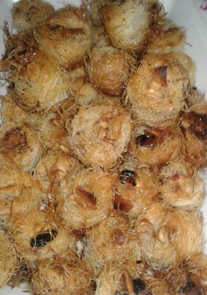 صورة لوصفة كنافة أساور او كبايات