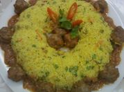 A picture of turmeric rice