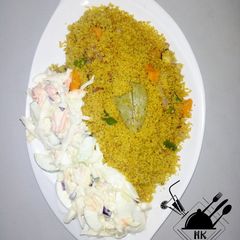 A picture of Fried couscous.