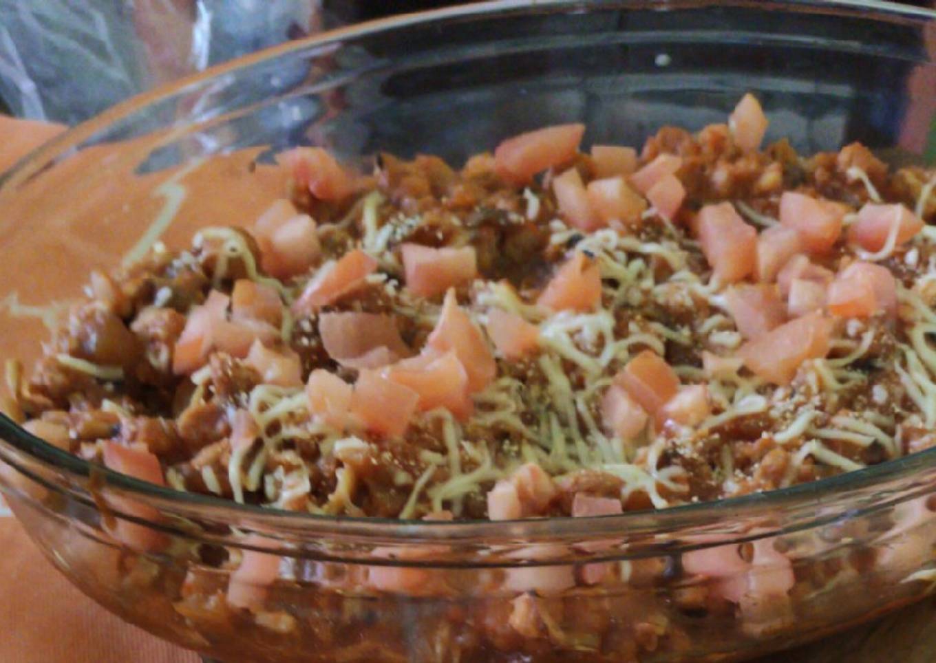 "Relleno" de berenjenas con soja texturizada
