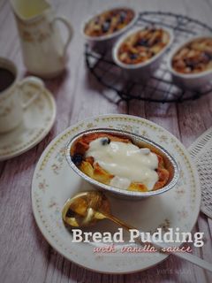 Foto resep Bread pudding